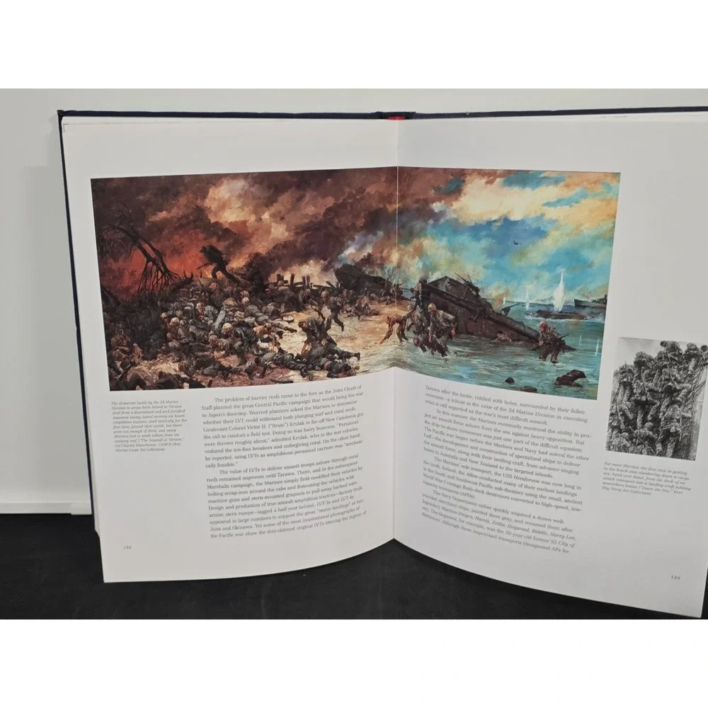 THE MARINES Marine Corps Heritage Foundation Cloth Cover (1998 HUGE HB)